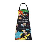 ENSIANTH Art Teacher Apron with Pockets Art Teacher Appreciation Gifts Art Lovers Gifts Artist Apron for Painting Art Gifts (Art Teacher Apron)
