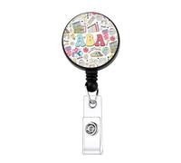 ENSIANTH Autism Behavior Analyst Badge Reel ABA Therapist-Mental Health Awareness Gift Behavior Specialist-SPED Teacher Gift (ABA Badge)