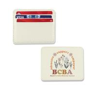 ENSIANTH BCBA Card Holder Board Certified Behavior Analyst Gift ABA Therapist -SPED Special Education Teacher Leather Wallet, BCBA CH, Card Holder