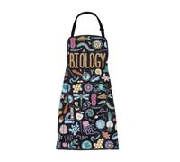 ENSIANTH Biology Aprons Gift for Lab Tech Biology Teacher Gifts Biology Tech Apron with Pockets Laboratory Assistant Gifts (25927 Biology Apron)