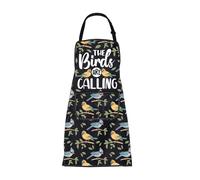 ENSIANTH Bird Apron with Pockets for Women Bird Gifts for Bird Lovers The Birds Are Calling Kitchen Cooking Chef BBQ Apron (2519 Bird Calling A)