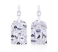 ENSIANTH Bookish Merch Rainy Days Smut Reader Bookish Luggage Tags Morally Grey Book Club Gift Dark Romance Book Lover Gift, Rainy Tag