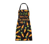 ENSIANTH Carrot Apron Gifts for Carrot Lovers I'm Just Here For The Carrots Cooking Kitchen BBQ Chef Apron with Pockets (260112 Carrot Apron)