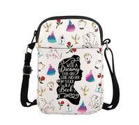 ENSIANTH Cartoon Inspired Crossbody Bag Belle Princess Gift Fairytale Lover - A Tale as Old as Time Belle Fan Messenger Bag, Dreamy Cb