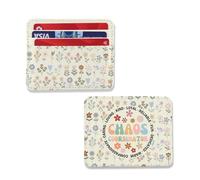 ENSIANTH Chaos Coordinator Gift Boss Lady Credit Card Holder Team Mom-Teacher Leather Wallet Manager Appreciation Gift, Chaos CH, Card Holder