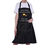 ENSIANTH Cheese Apron with Pockets Cheese Lover Gifts Cheese Cooking Kitchen Baking Apron Funny Sweet Dreams are Made of Cheese Gifts (cheese aprons)