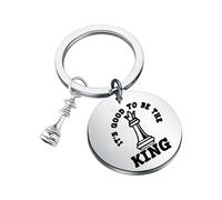 ENSIANTH Chess Keychain Gift for Chess Players Lovers Jewelry Chess Game Gifts for Chess Merchandish Chess Master Gift (25610 Chess Key)