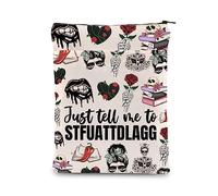 ENSIANTH Dark Romance Reader Book Cover Spicy Book Lover Gift Just Tell Me to Stfuattdlagg Book Sleeve Smutty Romance Gift (Tell me SLE)