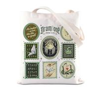 ENSIANTH Dramione Book Club Tote Bag Dark Academia Library Literature Gift Witchcraft Bookish Reading Shoulder Bag, Book Club Bag