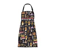 ENSIANTH Egypt Apron with Pockets for Chef Kitchen Apron Gifts for Egyptian Souvenir Gifts Egypt Trip Vocation Gift (25515 Egypt Apron)