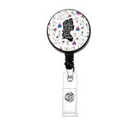 ENSIANTH Fairytale Lover Badge Reel Belle Princess Fans Retractable ID Clip A Tale as Old as Time Bookish Badge Holder (Dreamy Badge)