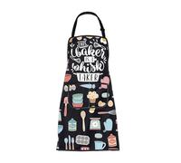 ENSIANTH Funny Baking Aprons for Women with Pockets Baker Gifts Bakery Apron Cooking Kitchen Chef BBQ Housewarming Apron (24117 Funny Baking)