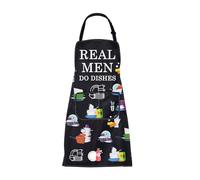 ENSIANTH Funny Real Men Do Dishes Aprons Dishes Apron Kitchen Apron for Washing Dishes Dishwasher Apron Men Housewarming Gifts (men dishes aprons)
