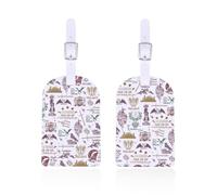 ENSIANTH HOEAB Merch Light It Up Crescent City Inspired Gift HOEAB Literary Lover Baggage Tag Romantasy Bookish Luggage Tag (Light tag)