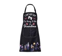 ENSIANTH New Grandma Apron I Can’t Keep Calm I’m Going To Be Grandma Cooking Apron Baby Reveal Gifts for Grandma Announcement Gifts (24725 Grandma Apron)