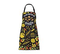 ENSIANTH Pasta Chef Aprons Italy Theme Gifts for Pastas Lovers Italian Food Chef Kitchen Cooking Grill Apron with Pockets (251112 Pasta Apron)