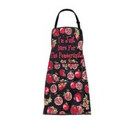 ENSIANTH Pomegranate Apron Gifts for Fruit Lover I’m Just Here For The Pomegranates Cooking Kitchen BBQ Chef Apron with Pockets (260112 Pomegranate A)