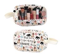 ENSIANTH Princess Inspired Clear Cosmetic Bag Polynesian Princess Lover Gift Maui Hei Hei Ocean -Family Trip Toiletry Bag, Mo Clear MU, Makeup Bag