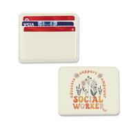 ENSIANTH Social Worker Appreciation Gift Mental Health Worker -MSW Graduation - BSW Volunteer Card Holder Social Justice Gift, Ca Social Ch, Card Holder
