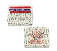 ENSIANTH Speech Language Pathologist Credit Card Wallet SLP Speech Teacher Appreciation Card Holder Special Education Gift, Tiny CH, Card Holder