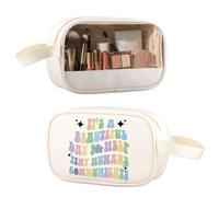 ENSIANTH Speech Pathologist Teacher Makeup Bag Tiny Humans Communicate Speech Therapist Appreciation Gift AAC SLP Gift, tiny clear, Makeup Bag