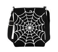 ENSIANTH Spiders Gift Spider Web Crossbody Purse Movie Fans Gifts for Spider Lovers Web Print Messenger Bag with Strap (25827 spider crossbody)