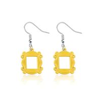 ENSIANTH TV Show Inspired Gift Friends Earrings New York Apartment Gift Monica Door Frame Drop Earrings Friendship Gift, Small, Stainless Steel, No Gemstone