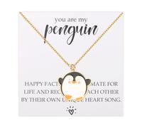 ENSIANTH You're My Penguin Jewelry Boyfriend Girlfriend Couple-Valentine's Day Gift Mate for Life Adorable Penguin Lover Gift, S, Stainless Steel, no gemstone