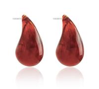 ENSKEFEN Acrylic Waterdrop Earrings for Women Chunky Teardrop Earrings Resin Earrings Transparent Colorful Drop Earrings, One Size, Acrylic, No Gemstone