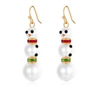 ENSKEFEN Christmas Earrings for Women Cute Reindeer Earrings Colorful Light Bulb Xmas Earrings Christmas Tree Earrings Gingerbread Deer Garland Bow Earrings Holiday Jewelry, Brass Acrylic, no