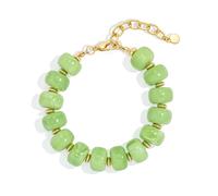 ENSKEFEN Chunky Beaded Bracelets for Women Boho Multicolor Acrylic Resin Beads Adjustable Bracelet Summer Bead Jewelry