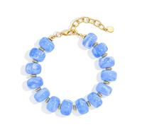 ENSKEFEN Chunky Beaded Bracelets for Women Boho Multicolor Acrylic Resin Beads Bracelet Adjustable Statement Bracelet Summer Beaded Jewelry, Adjustable, Resin, no gemstone
