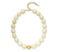 ENSKEFEN Chunky Beaded Necklace for Women Trendy Multicolor Resin Bead Choker Necklaces Boho Chunky Statement Necklace Summer Jewelry, One Size, Resin, No Gemstone