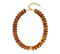 ENSKEFEN Chunky Beaded Necklace for Women Trendy Multicolor Resin Beads Choker Necklaces Boho Summer Statement Necklace Chunky Heart Jewelry, Resin