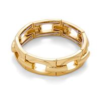 ENSKEFEN Gold Bracelets for Women Chunky Stretch Bangles Bracelets Flexible Wide Stretchable Elastic Bracelet Fashion Hollow Buckle Chain Gold Bangles
