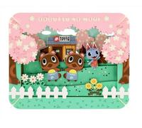 Ensky Animal Forest Paper Theater, Spring Tanuki Store, Approx. 7.6 x 4.7 x 0.2 inches (192 x 120 x 5 mm), Made of Paper