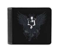 Enslaved Angel PU Leather Wallets Stylish Bifold Wallet Slim Front Pocket Credit Card Holder for Women Men