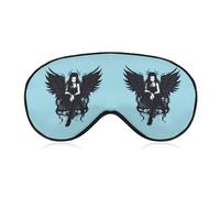 Enslaved Angel Sleep Mask Soft Blackout Eye Mask Eye Shade Cover with Adjustable Strap for Men Women