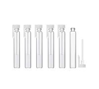 Enslz 100Pcs Mini Sample Cute Glass Travel Oil Perfume Bottle with Drop& Vials Empty Sample Bottle for Essential Oils Aromatherapy… (3ml)