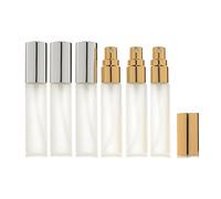 Enslz 10ml Frosted Glass Spray Perfume Bottles 6Pcs Travel Small Empty Atomizer Bottle Fragrance Fine Mist Christmas Day Gift Free 2pcs Pipette