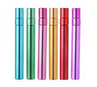 Enslz (6 of Sets 10ml UV Coated Glass Spray Perfume Bottles Empty for Essential Oil, Serums,Fragrance