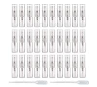 Enslz Mini Spray Bottle 2ml 30pcs Refillable Glass Spray Bottle Glass Bottle Atomizer Perfume Mouthwash Atomizer for Cleaning Refillable Container for Travel Essential Oils… (2ml)