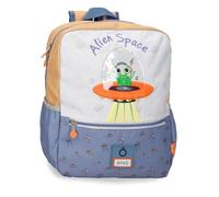 Enso Alien Space Casual Backpack Beige 27x33x11cm Polyester