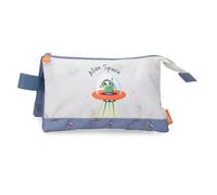 Enso Alien Space Triple Pencil case Beige 22x12x5cm Polyester