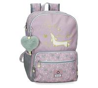 Enso Beautiful day Purple Double Compartment School Backpack 32x44x17 cms Polyester 23.94L