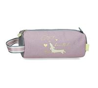 Enso Beautiful day Purple Round Pencil Case 23x9x9 cm Polyester