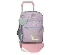 Enso Beautiful day School Backpack with Purple Trolley 30x38x12 cms Polyester 13,68L
