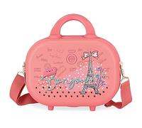 Enso Bonjour Adaptable Toiletry Bag with Shoulder Strap Coral 29x21x15 cm Rigid ABS 9.14L 2.52 kgs