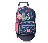 Enso Ciao Bella Multicolor Polyester Backpacks for Kids, blue, standard size, Backpack and trolley