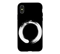 Enso Circle Japanese Buddhism Meditation Zen Circle Yoga Case for iPhone X/XS